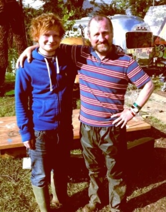John Sheeran with his son, Ed Sheeran. 